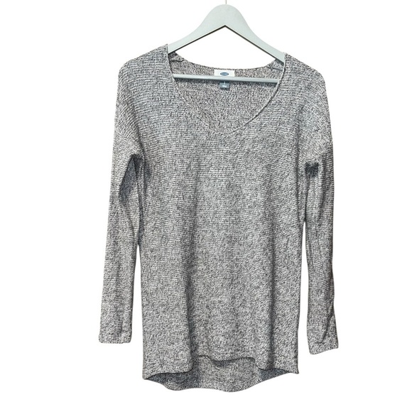 Old Navy Gray & White Marled Knit Sweater – Size Small Petite - Picture 1 of 3